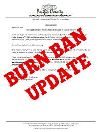 Burn Ban in Effect